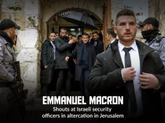 Macron confronts Israelis