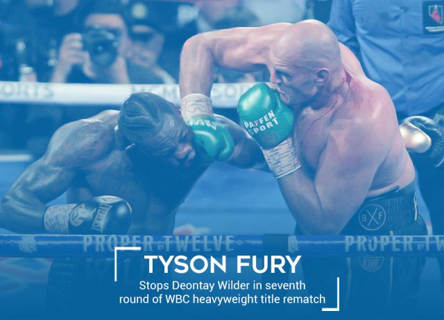 Fury wins in Rematch vs Wilder